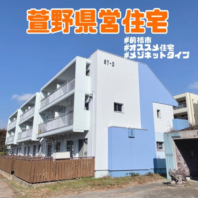 ＼ファミリーにおすすめ！／
萱野県営住宅(前橋市)をご紹介💁‍♀️
✨️階段のあるメゾネットタイプ✨️
<リノベーション済みのお部屋です🏠>

おすすめポイント
✅２階層で広々空間
✅ 国道17号(上武道路)まで120mとアクセス良好🚗💨
✅近くに周辺施設が充実(スーパー,ドラッグストアなど)
✅給湯器タイプのお風呂でラクラク♪

(施設情報)
このお部屋の間取りは…3DK＋納戸
LPガス🔥・水洗トイレ🚾
風呂釜・浴槽付🛁(給湯器タイプ)

ーーーーーーーーーーーーーー
所在地：前橋市江木町928-1
家賃：¥21,600～¥63,700/月(+共益費)
敷金：家賃3ヶ月分
駐車場：¥2,200～¥2,750/月
最寄駅：上毛電鉄 江木駅から1,250m
学校区：桂萱東小学校、桂萱中学校
ーーーーーーーーーーーーーー

リノベーション済みのお部屋は、抽選募集となります。
詳しくは、公社HP【お知らせ】の【抽選対象団地】をご覧ください。
⚠️入居には所得制限等の条件があります。

【お問合せ先】
群馬県住宅供給公社管理部
027-223-5811
音声ガイダンス「1→1」
平日  8:30〜17:15
土曜日  9:30〜15:30
＊日曜日と祝日は休業日となります。

#群馬県
#前橋市
#萱野
#萱野県営住宅
#県営住宅
#賃貸
#団地
#小学校
#中学校
#ファミリー
#メゾネット
#メゾネットタイプ
#ローズタウン
#群馬県住宅供給公社
#入居者募集